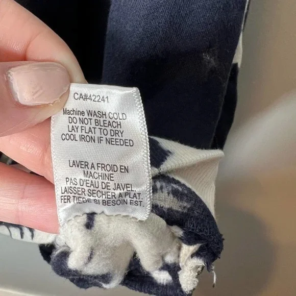 Young Fabulous Broke Blue Safari Tie Dye Hoodie Crop Sweatshirt Small / medium - Picture 9 of 10